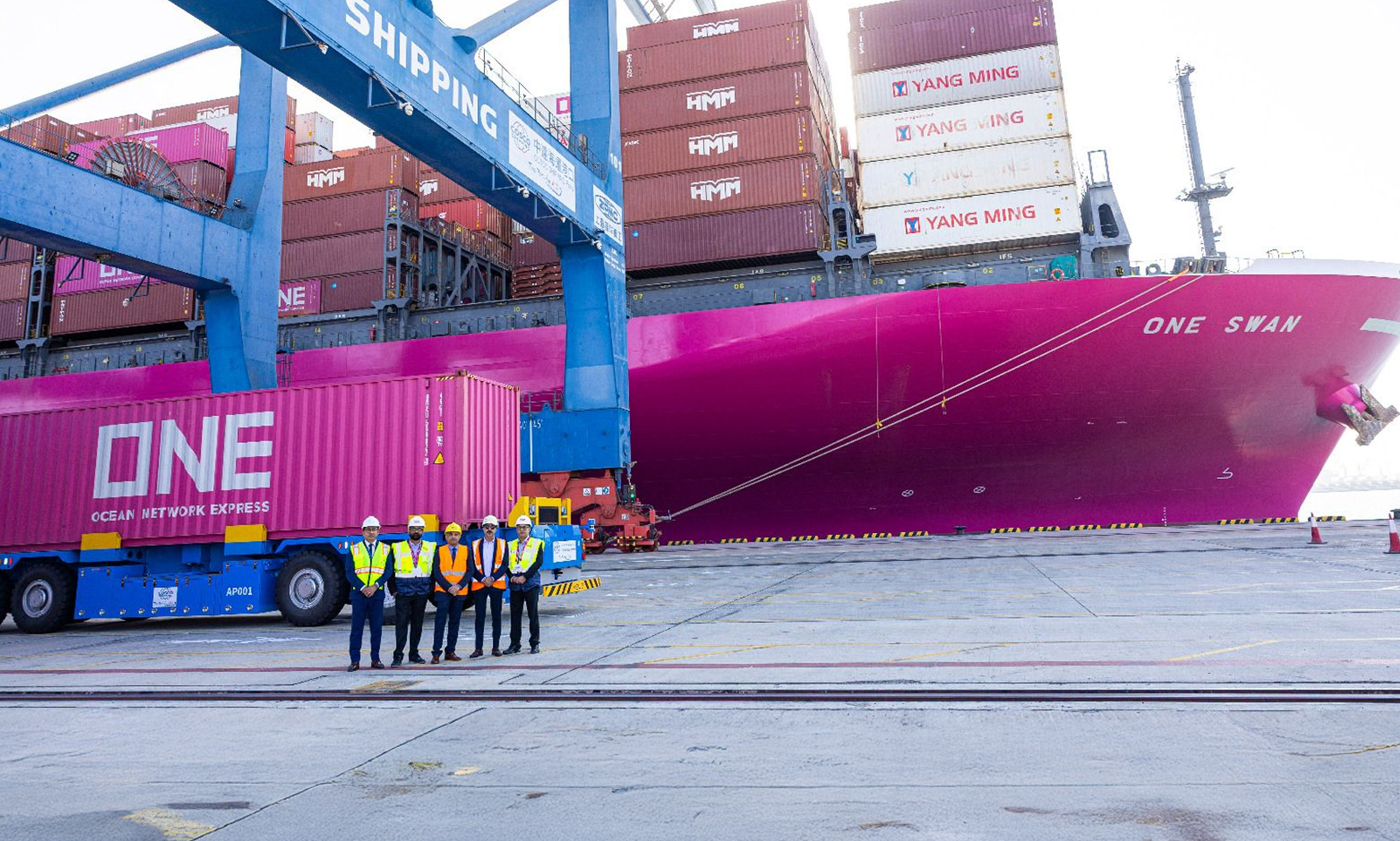 ONE SWAN Makes Maiden Voyage to Khalifa Port, Abu Dhabi