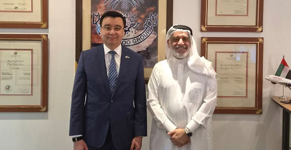 Mishal Kanoo, Chairman of The Kanoo Group Welcomes H.E. Umid Shadiev, Ambassador of Uzbekistan, in Courtesy Visit at The Kanoo Group Dubai Headquarters